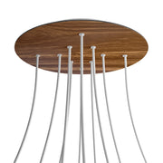 Rosone XXL Rose-One rotondo, diametro 400 mm con 10 fori e 4 fori laterali - Legno Bianco