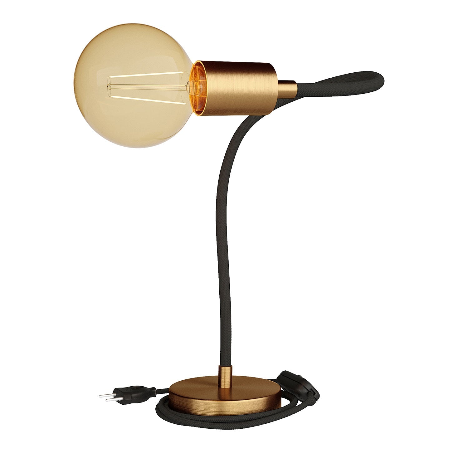 Table Flex lampada da tavolo snodabile a luce diffusa - Bronzo satinato