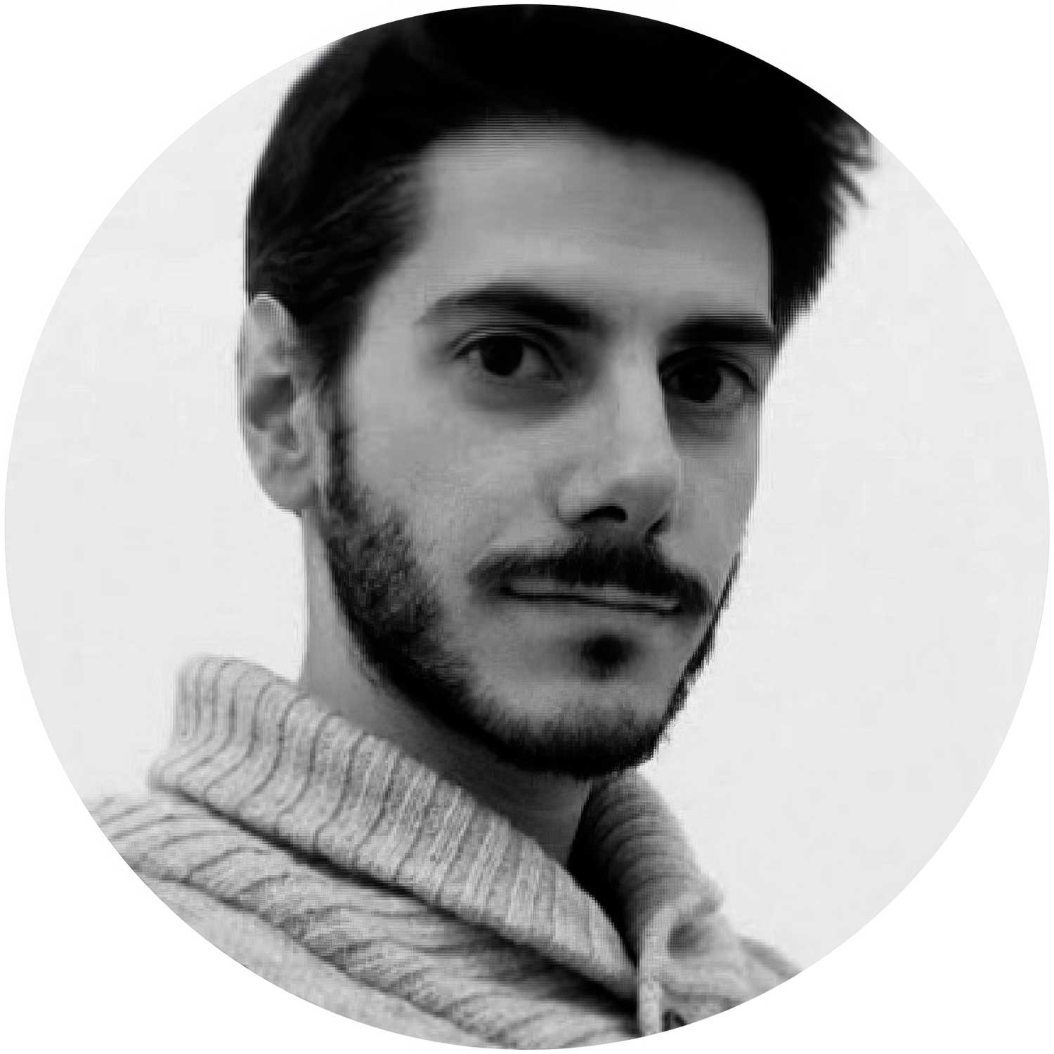 UFO Paralume in legno Special Edition Illustratori Italiani, double face, diametro 33 cm - Davide Bonazzi