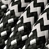 Black and White with Zig Zag cable